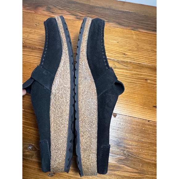 Birkenstock Buckley Clogs Black Suede EU 41 US Women's 10 Narrow Mules - Picture 8 of 10